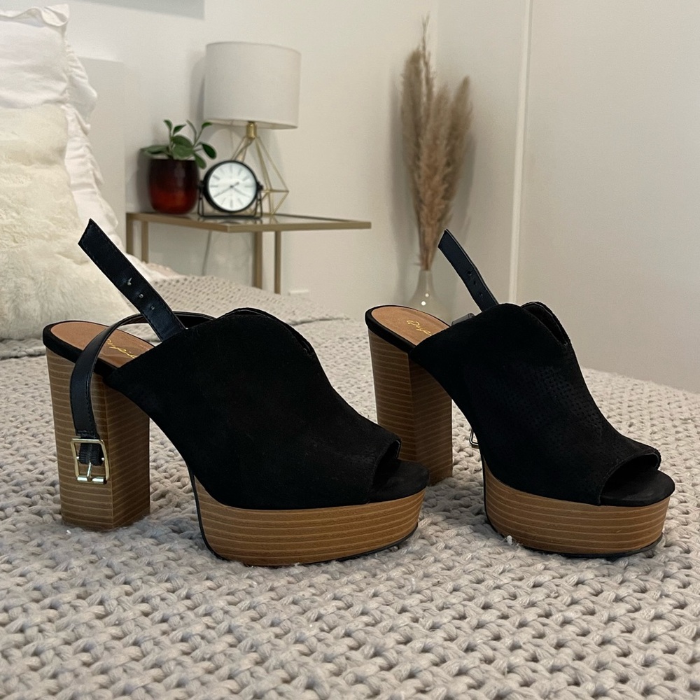 Qupid New Heels - chunky heel